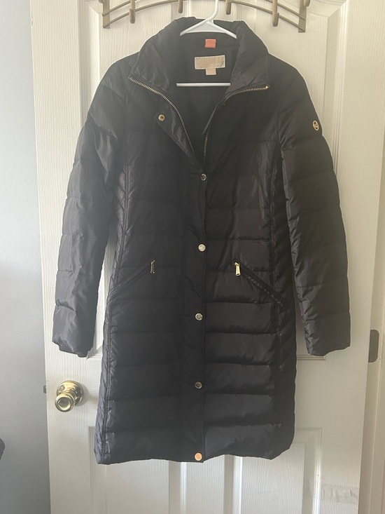 MICHAEL Michael Kors Jackets & Blazers - MICHAEL Michael Kors Black Quilted Long Puffer Coat